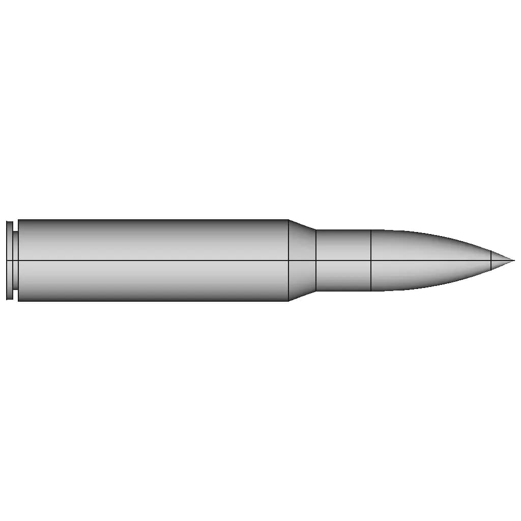 308 Winchester | High-Quality CAD Model_0_0_degree_snapshot