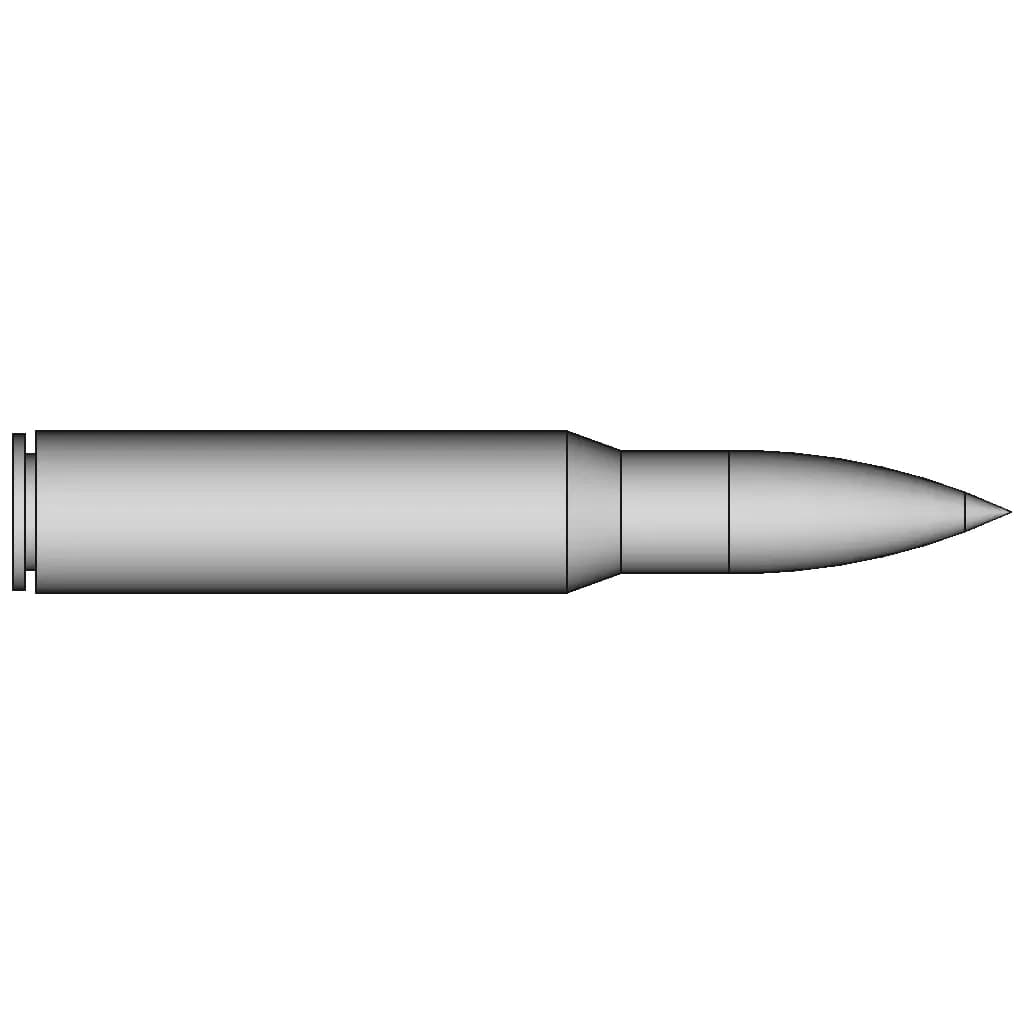 308 Winchester | High-Quality CAD Model_90_0_degree_snapshot