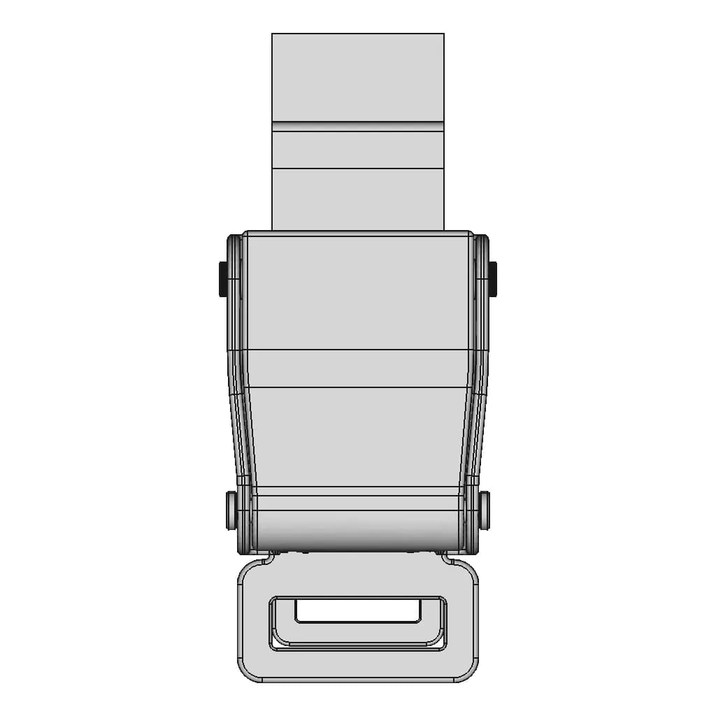 Airplane Seat Belt Buckle - Standard Mechanical Component_0_0_degree_snapshot