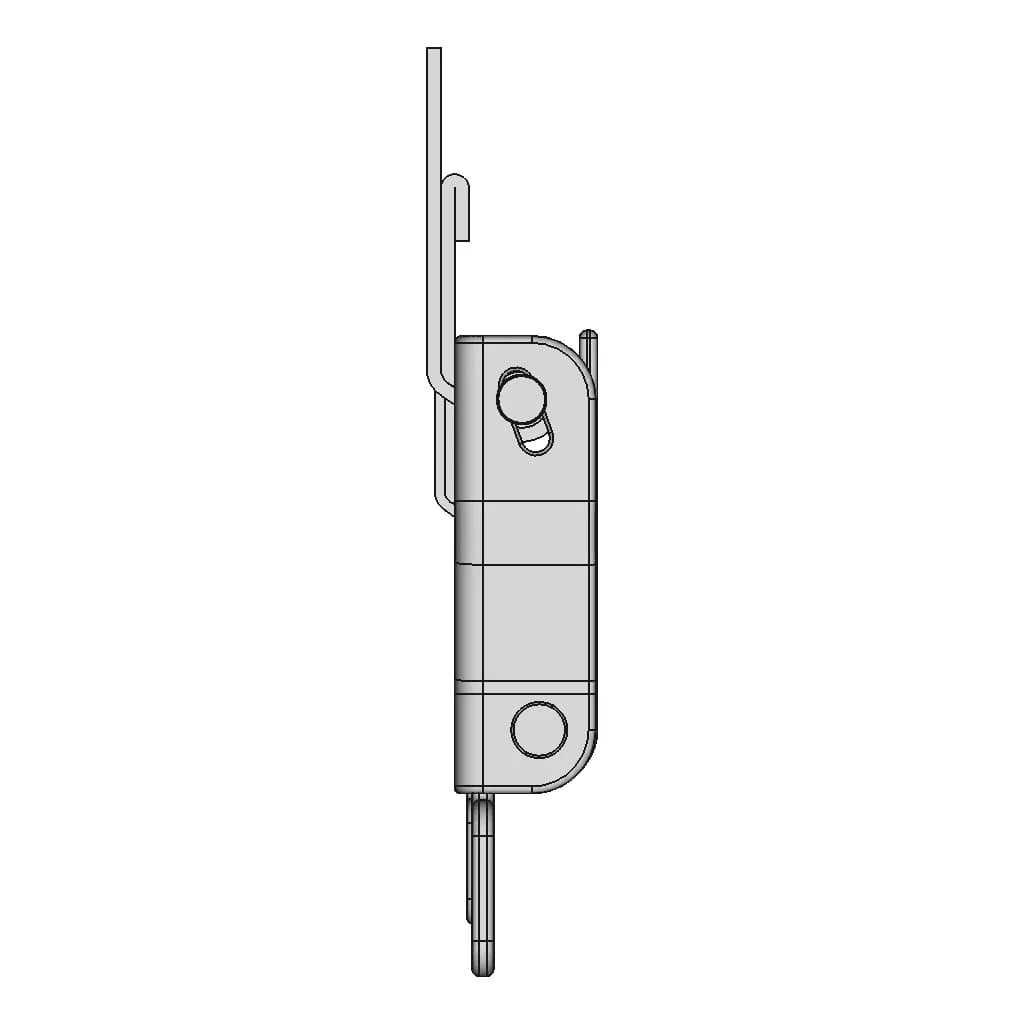 Airplane Seat Belt Buckle - Standard Mechanical Component_0_270_degree_snapshot