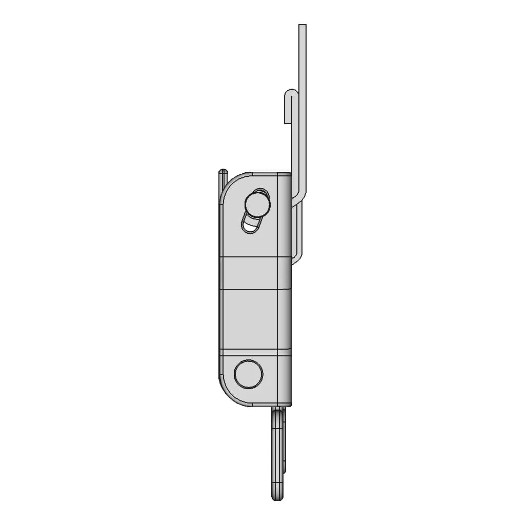Airplane Seat Belt Buckle - Standard Mechanical Component_0_90_degree_snapshot