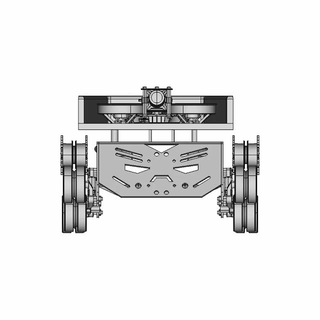 Tank With Attached Drone Quadcopter | High-Quality CAD Model