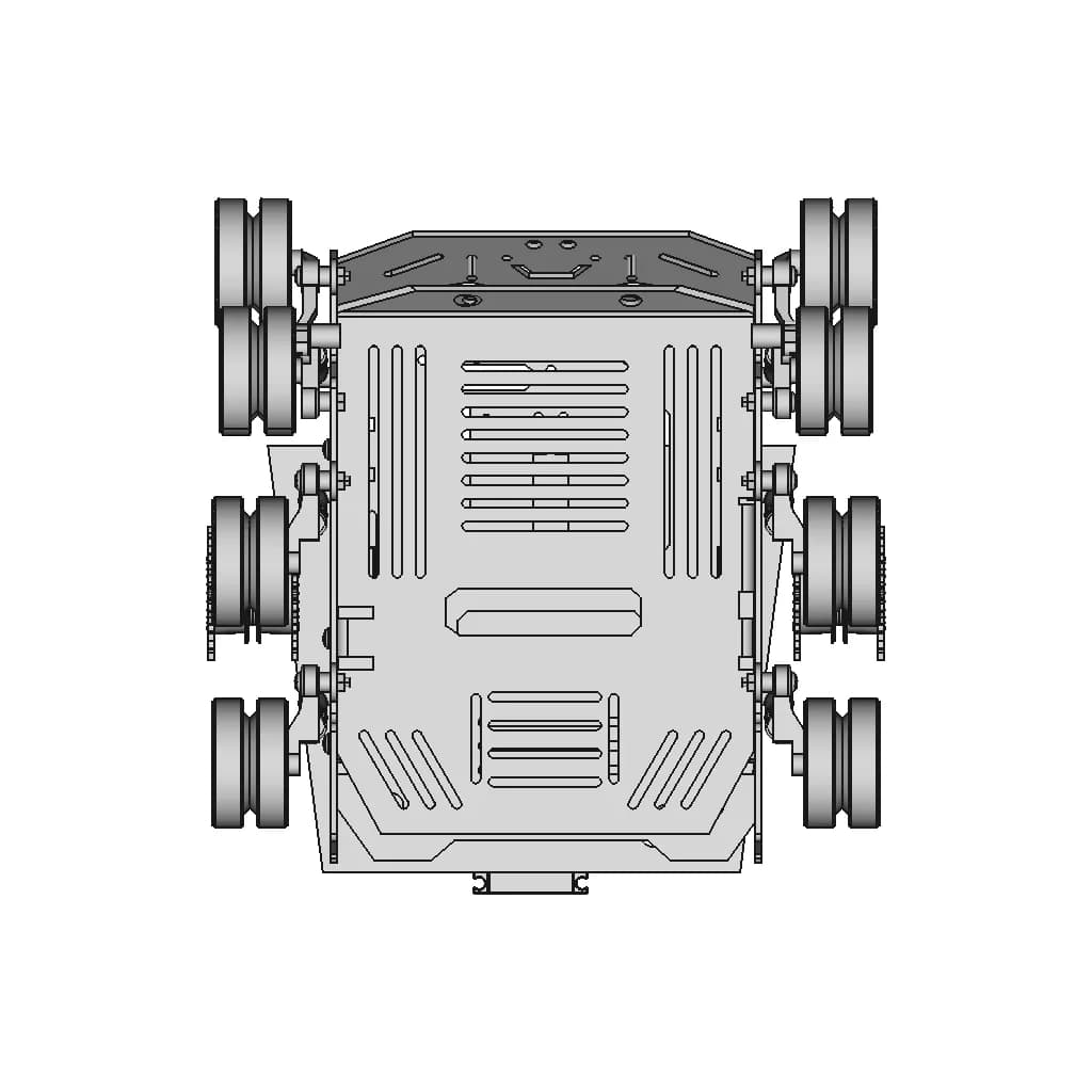 Tank With Attached Drone Quadcopter | High-Quality CAD Model_90_0_degree_snapshot