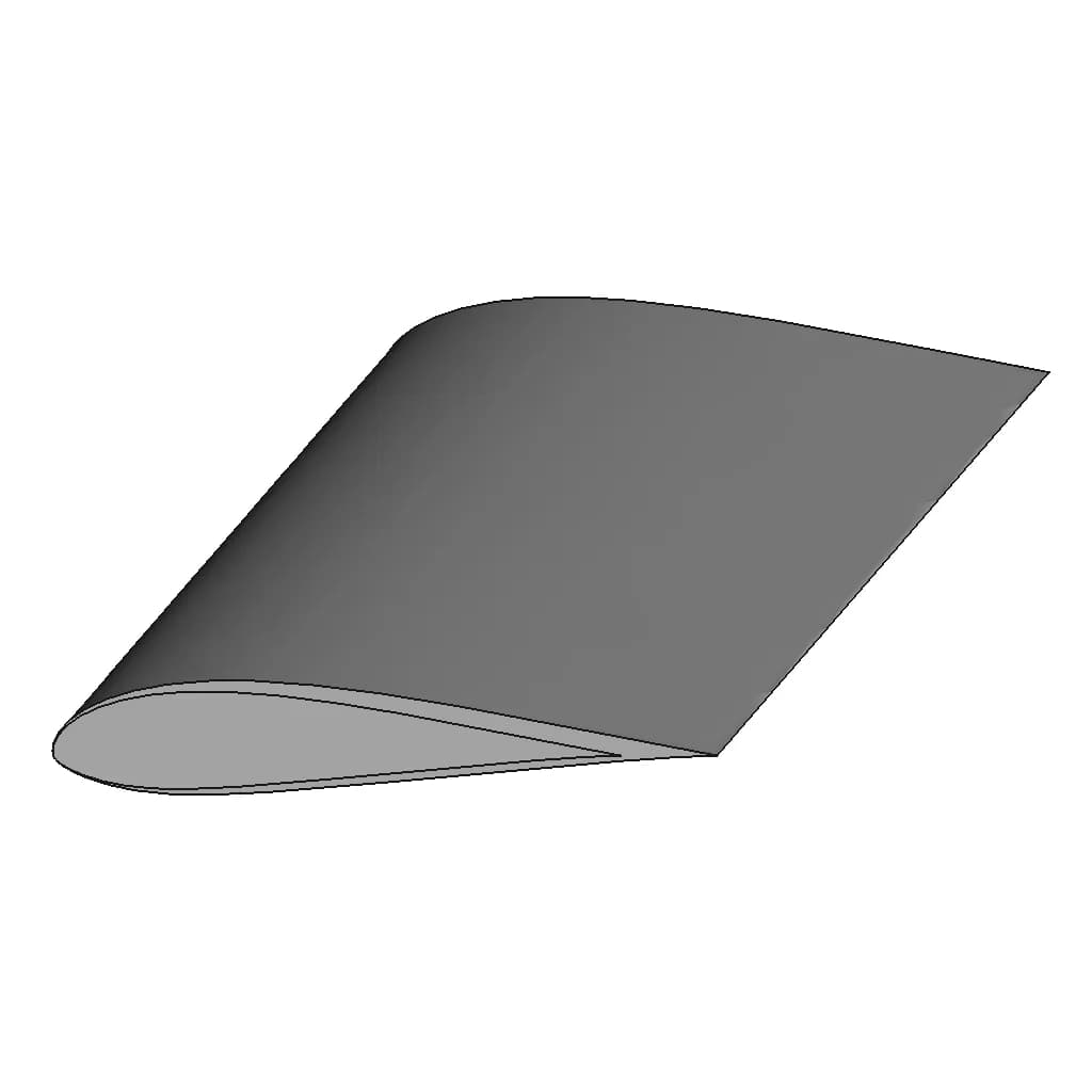 Mh 102 16.99% Airfoil - Standard Mechanical Component_60_30_degree_snapshot