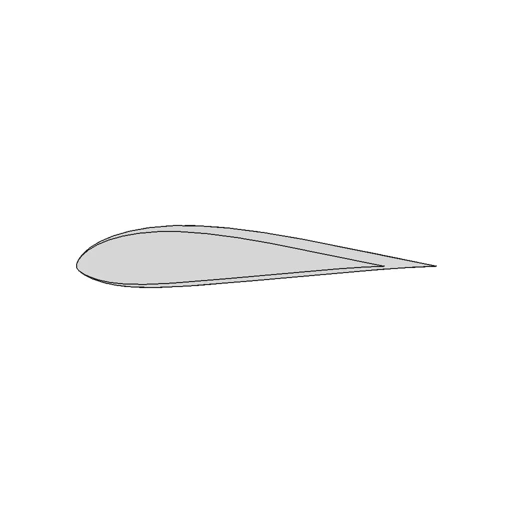 Mh 102 16.99% Airfoil - Standard Mechanical Component_90_0_degree_snapshot