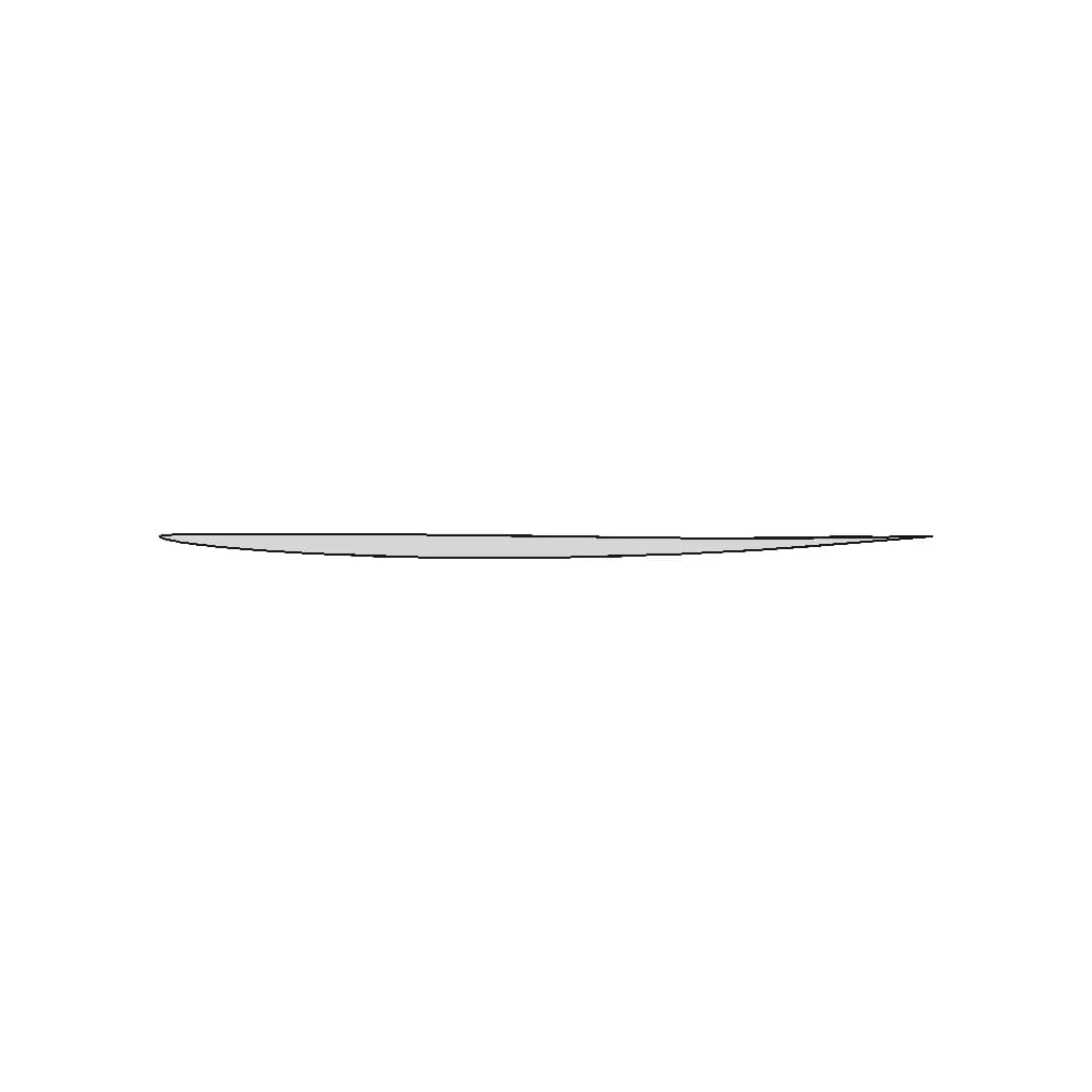 Naca 64A203 Airfoil | High-Quality CAD Model_270_0_degree_snapshot