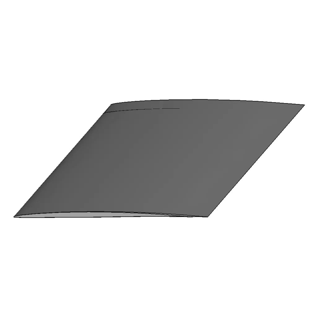 Naca 64A203 Airfoil | High-Quality CAD Model_60_30_degree_snapshot