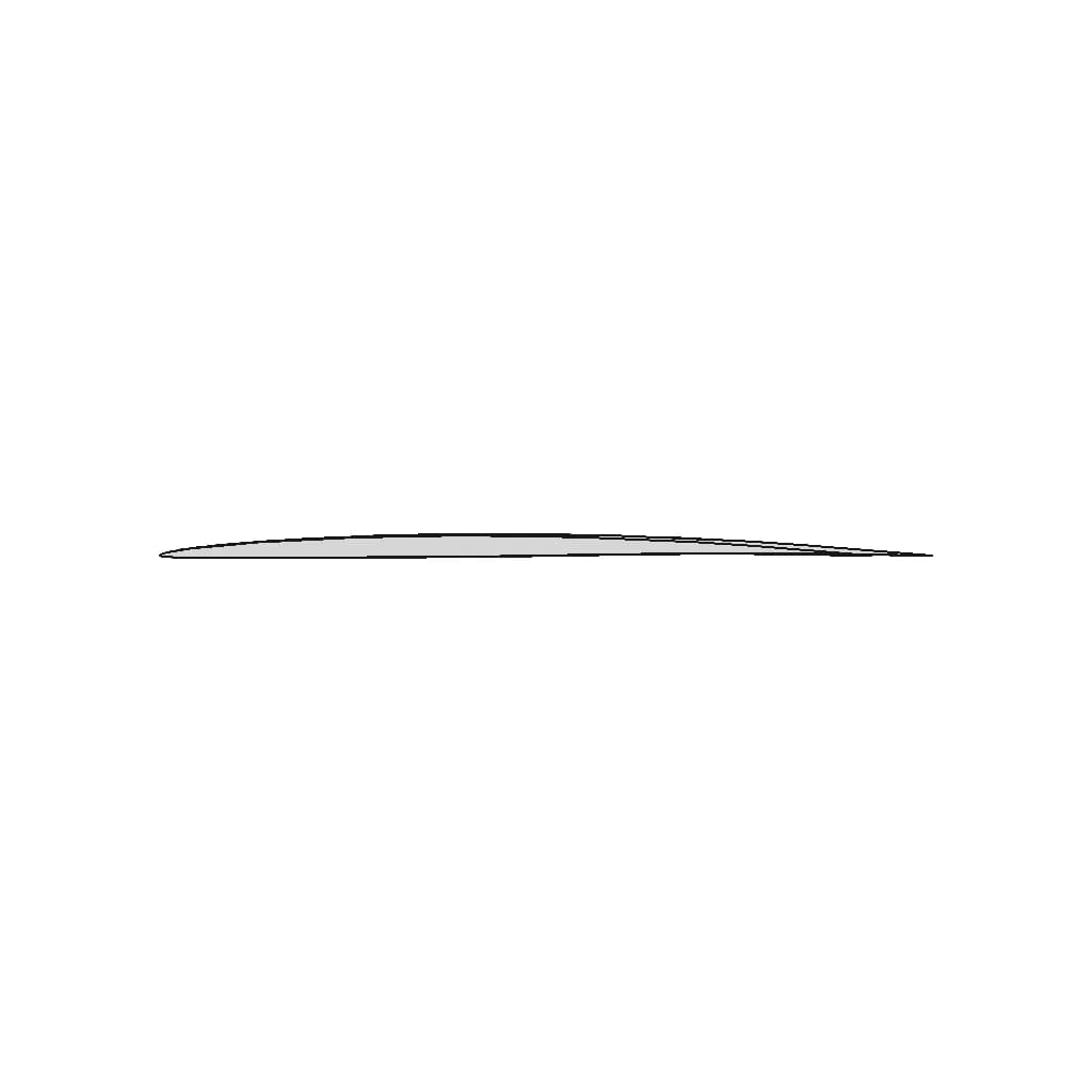 Naca 64A203 Airfoil | High-Quality CAD Model_90_0_degree_snapshot