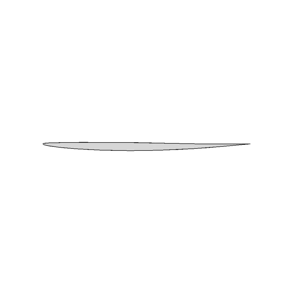 Naca 64A204 Airfoil - Downloadable CAD Representation_270_0_degree_snapshot