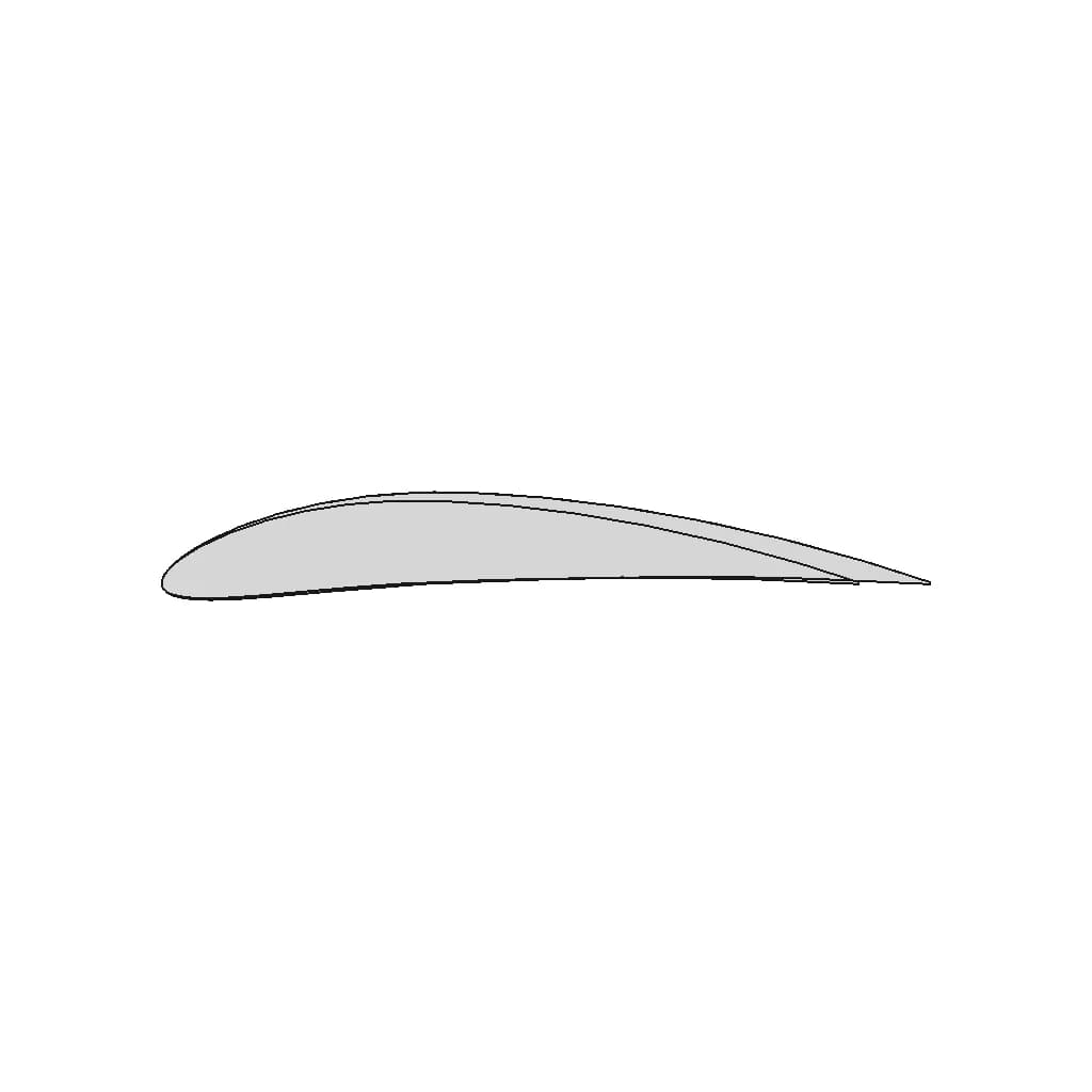 Naca 6412 Airfoil | 3D Engineering Design File_90_0_degree_snapshot
