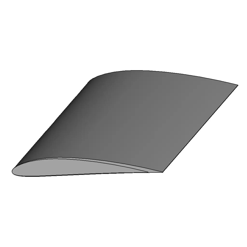 Naca 4412 Airfoil | High-Quality CAD Model_60_30_degree_snapshot