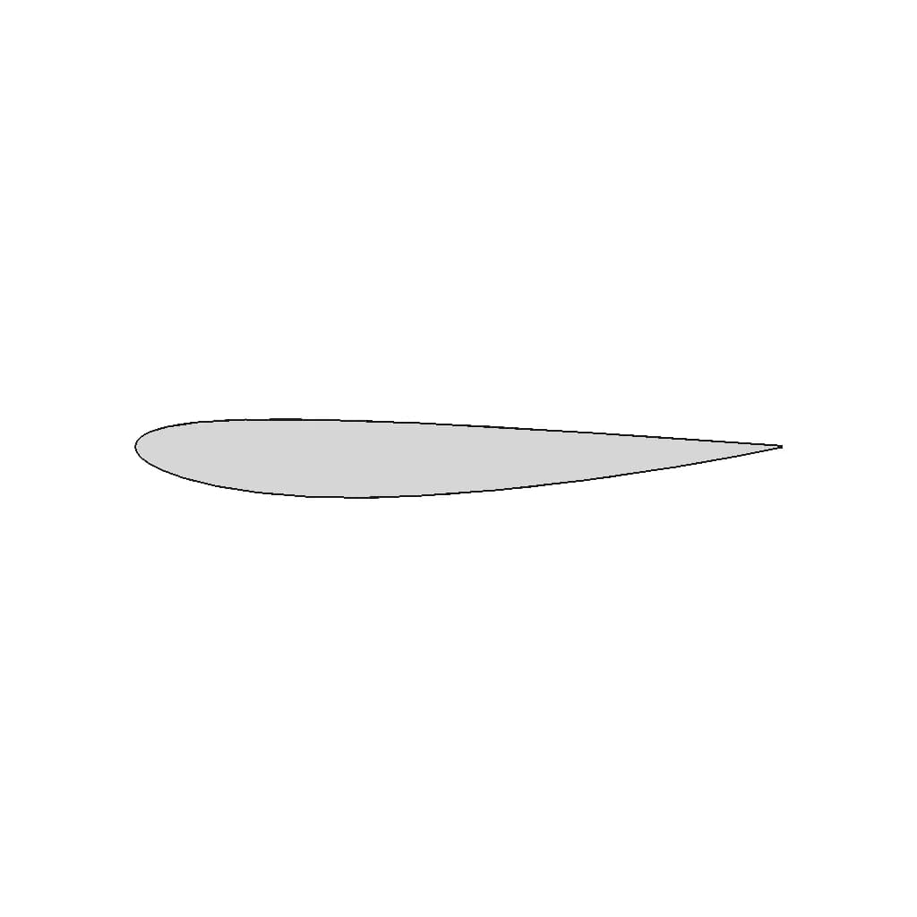 Naca 2412 Airfoil - Standard Mechanical Component_270_0_degree_snapshot