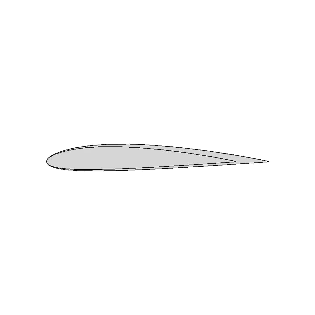 Naca 2412 Airfoil - Standard Mechanical Component_90_0_degree_snapshot