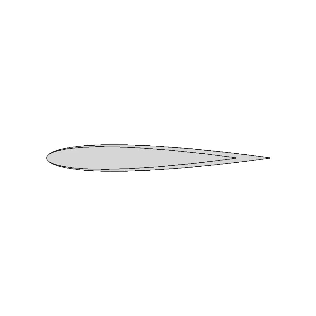 Naca 0012 Airfoil - Standard Mechanical Component_90_0_degree_snapshot