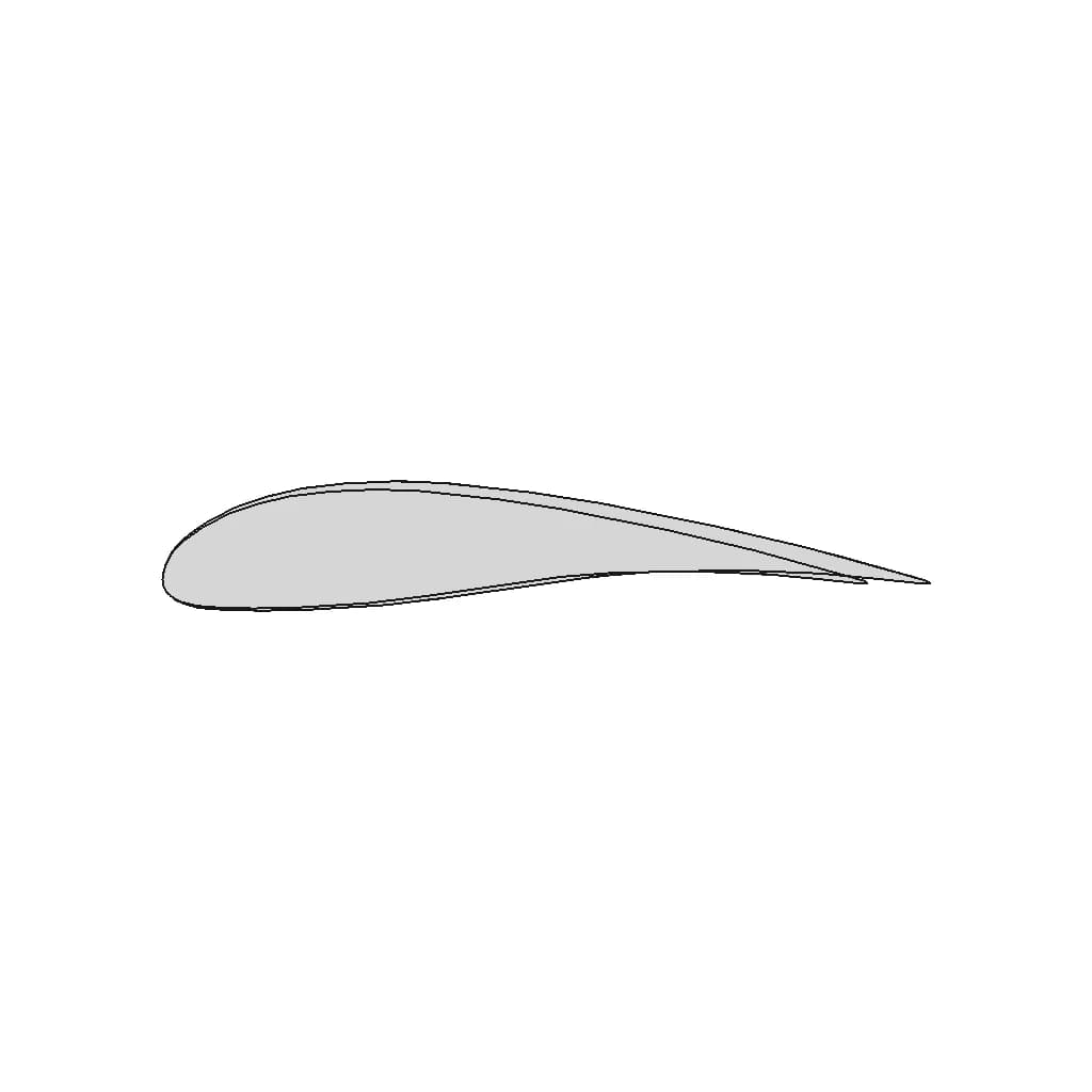 Gottingen 535 Airfoil | 3D Engineering Design File_90_0_degree_snapshot