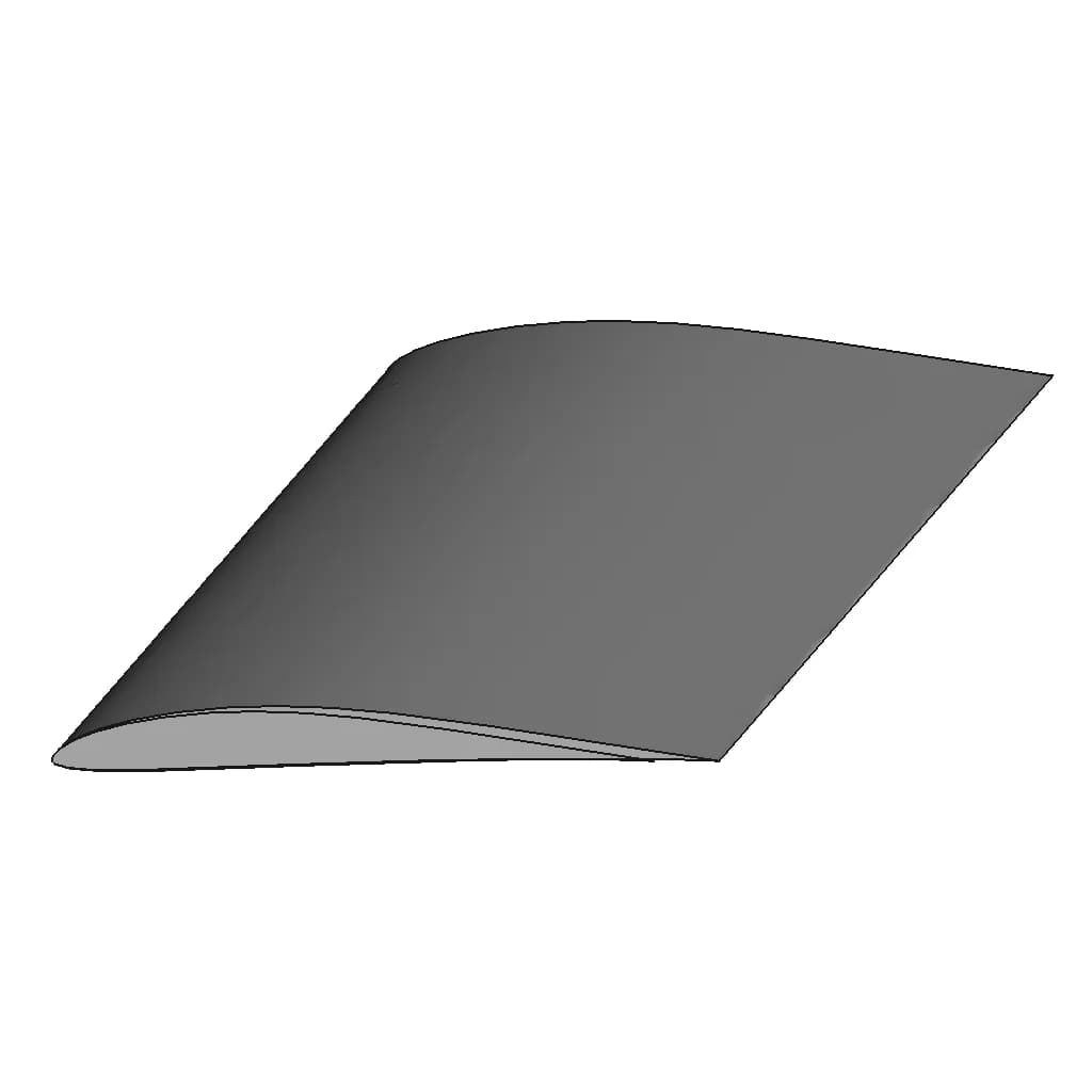 Eppler E387 Airfoil - Standard Mechanical Component_60_30_degree_snapshot
