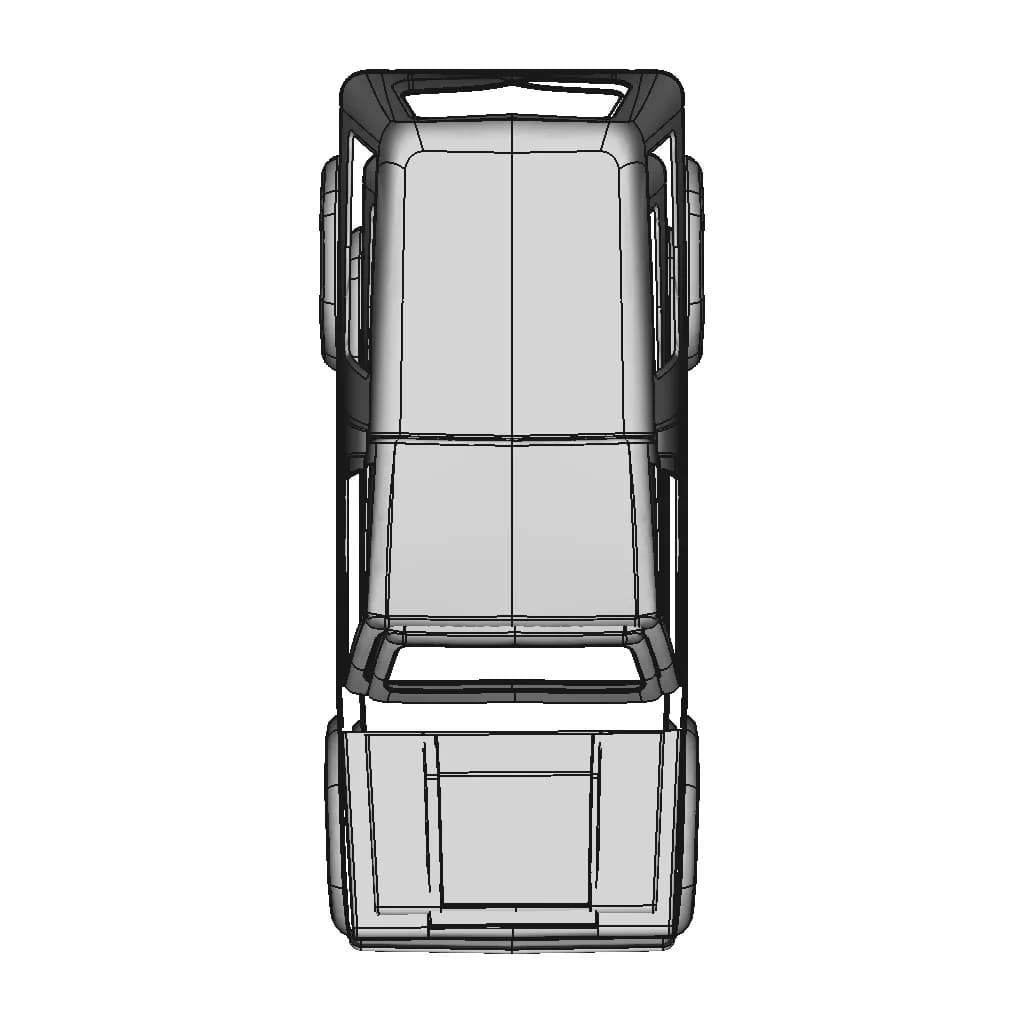 Maruti Gypsy Biw Class A Surface - Downloadable CAD Representation_270_0_degree_snapshot