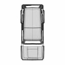 Maruti Gypsy Biw Class A Surface - Downloadable CAD Representation_270_0_degree_snapshot