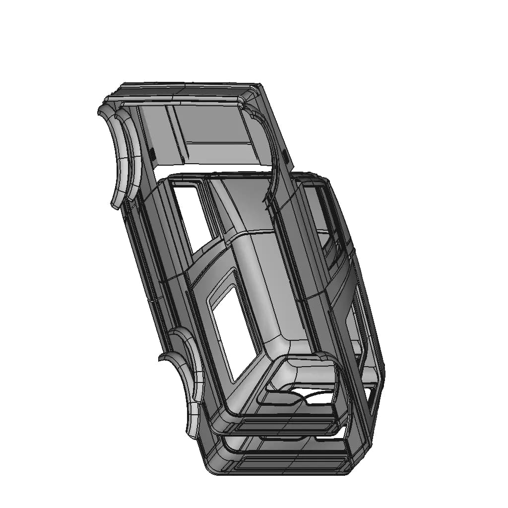 Maruti Gypsy Biw Class A Surface - Downloadable CAD Representation_60_30_degree_snapshot