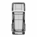Maruti Gypsy Biw Class A Surface - Downloadable CAD Representation_90_0_degree_snapshot
