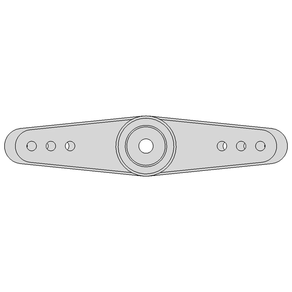 Es 9052 Servo Horn | High-Quality CAD Model_90_0_degree_snapshot