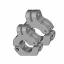 2" Round Tube Locking Clamp Attachment | High-Quality CAD Model_60_30_degree_snapshot
