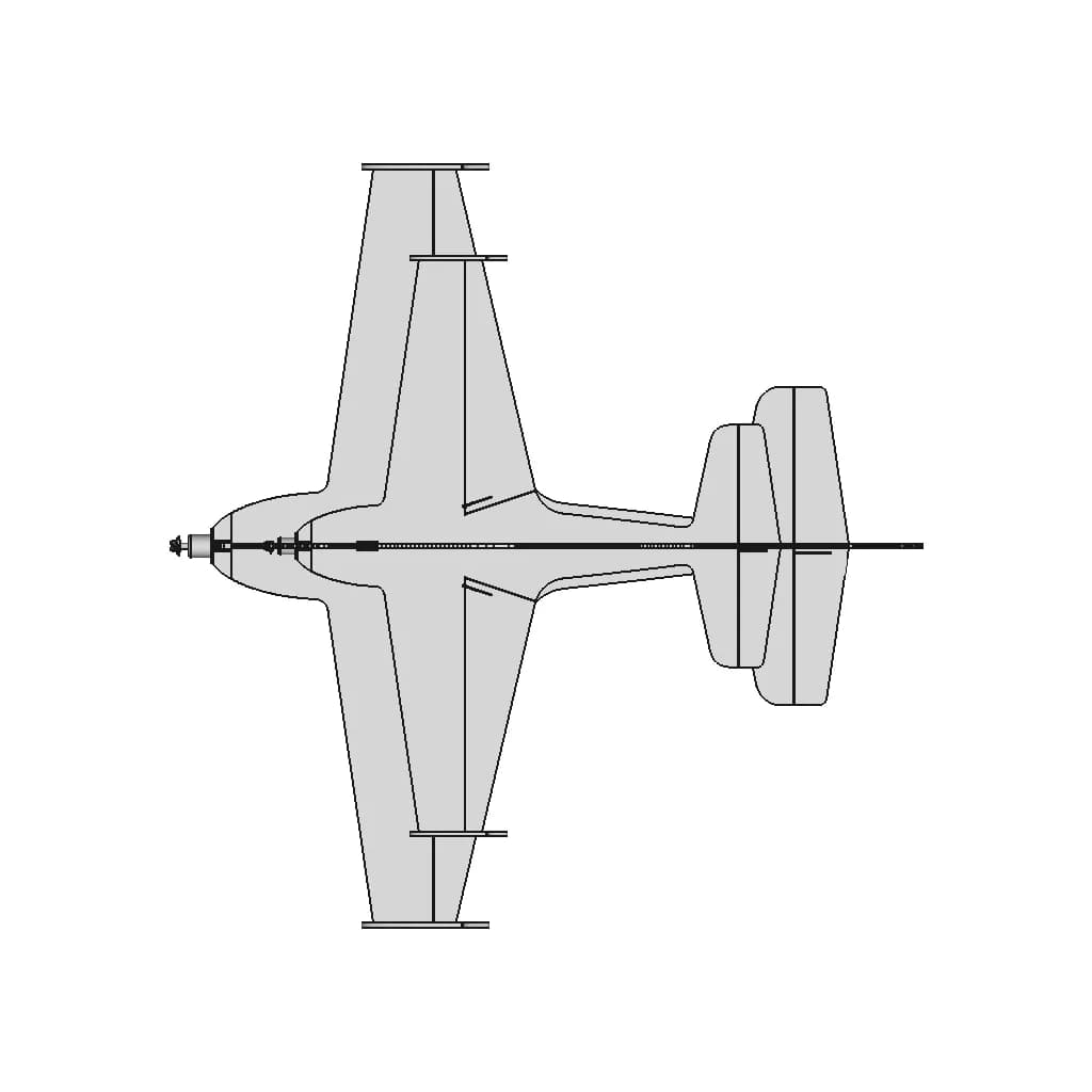 Rc Airplane Fantasy Aircombat - Downloadable CAD Representation_0_0_degree_snapshot