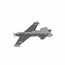 Rc Airplane Fantasy Aircombat - Downloadable CAD Representation_60_30_degree_snapshot