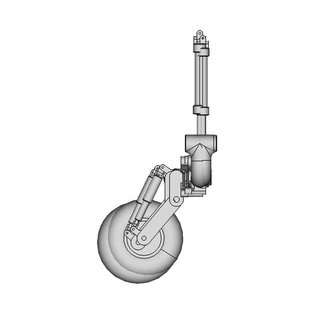 Le'S Mig-23 Landing Gear | High-Quality CAD Model_0_270_degree_snapshot