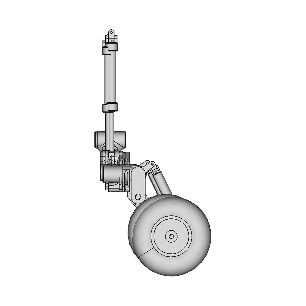 Le'S Mig-23 Landing Gear | High-Quality CAD Model_0_90_degree_snapshot
