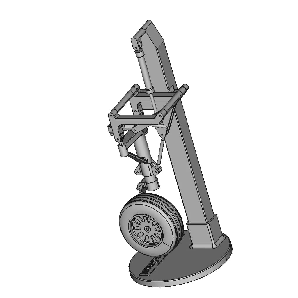 Le'S Ju-388 Landing Gear | High-Quality CAD Model_60_30_degree_snapshot