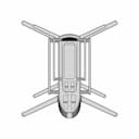Rotary Quad Drone Frame - Standard Mechanical Component_90_0_degree_snapshot