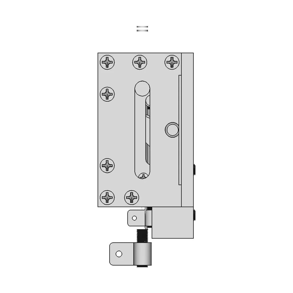 Mechanical Aluminum Retractable Landing Gear - V2 | High-Quality CAD Model_0_90_degree_snapshot