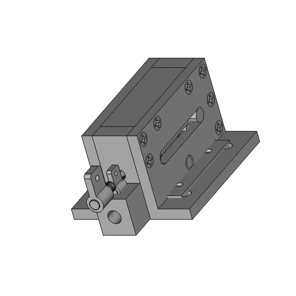 Mechanical Aluminum Retractable Landing Gear - V2 | High-Quality CAD Model_60_30_degree_snapshot
