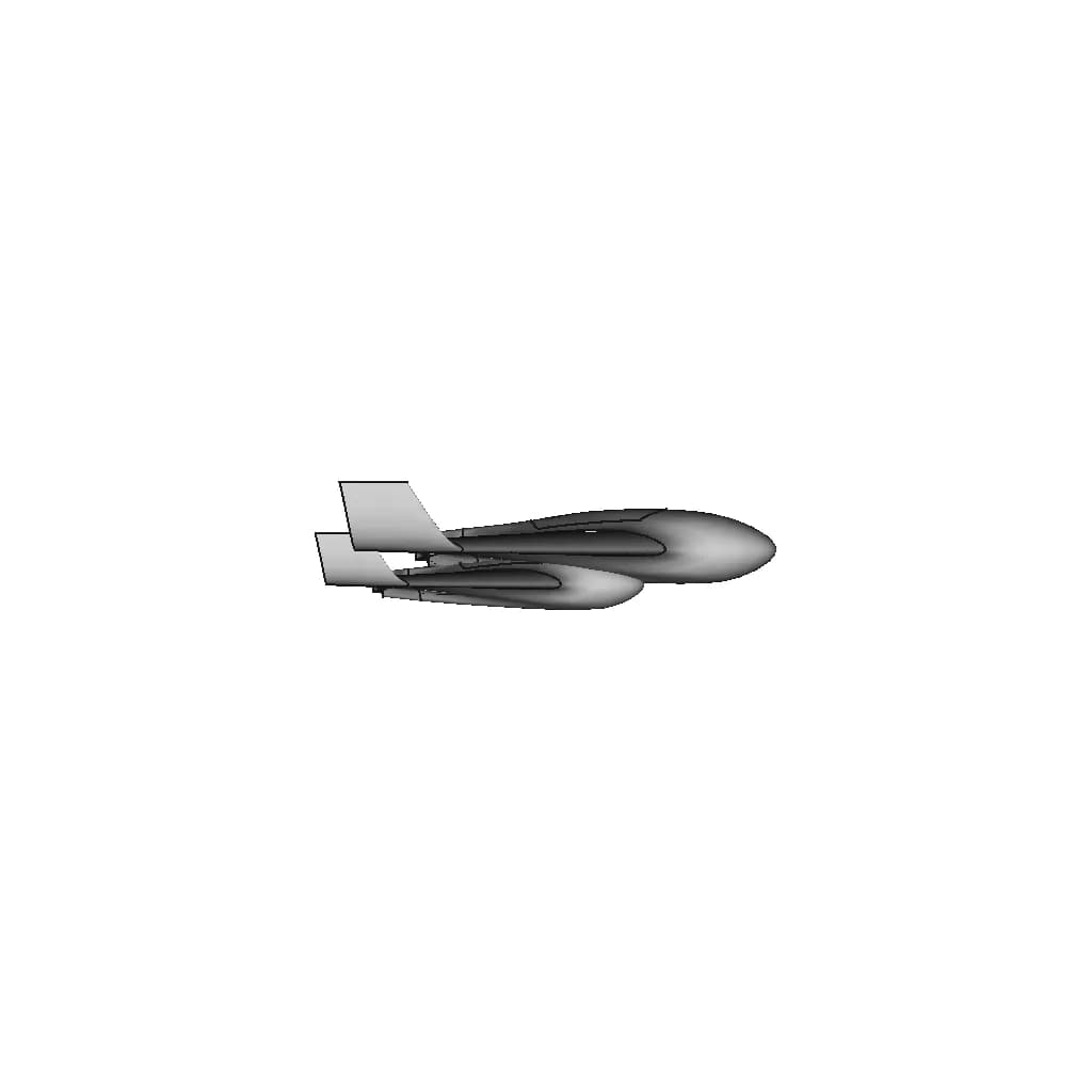 Tailless Rc Plane | 3D Engineering Design File_0_270_degree_snapshot