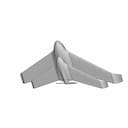 Tailless Rc Plane | 3D Engineering Design File_60_30_degree_snapshot