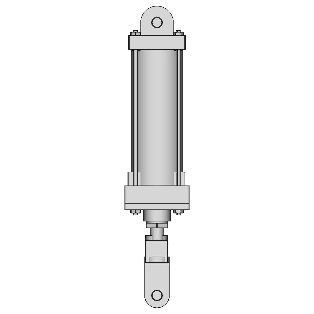 Hydraulic Cylinder | High-Quality CAD Model_0_0_degree_snapshot