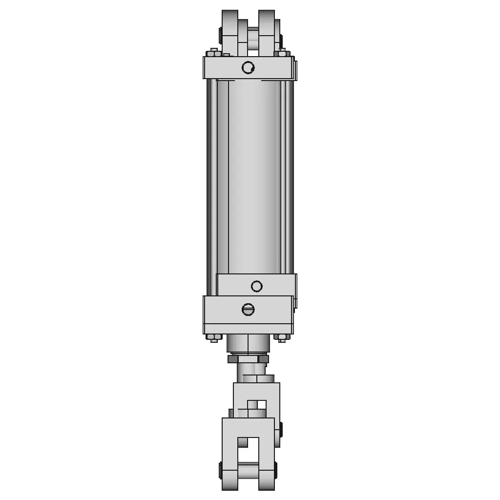 Hydraulic Cylinder | High-Quality CAD Model_0_90_degree_snapshot