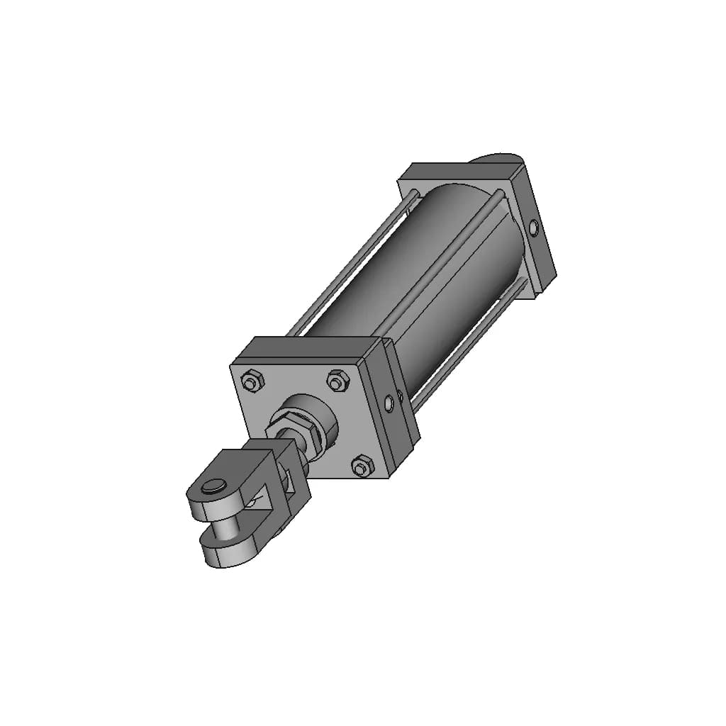 Hydraulic Cylinder | High-Quality CAD Model_60_30_degree_snapshot