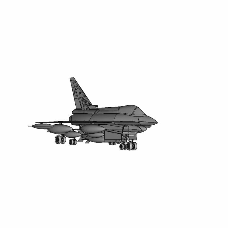 Euro Fighter Typoon | High-Quality CAD Model