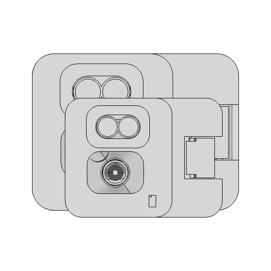 Micoair Optical Flow & Range Sensor Mtf-02P Compatible With Ardupilot/Px4/Inav Sensor Case - Standard Mechanical Component_0_0_degree_snapshot