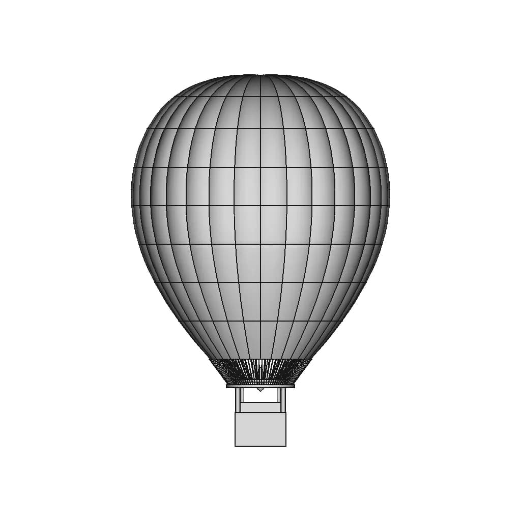 Hot Air Balloon Design - Sıcak Hava Balonu Tasarımı | 3D Engineering Design File_90_0_degree_snapshot