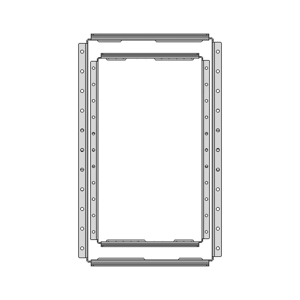 Pfd / Mfd Avionic Display Mounting Rack - Downloadable CAD Representation_0_270_degree_snapshot