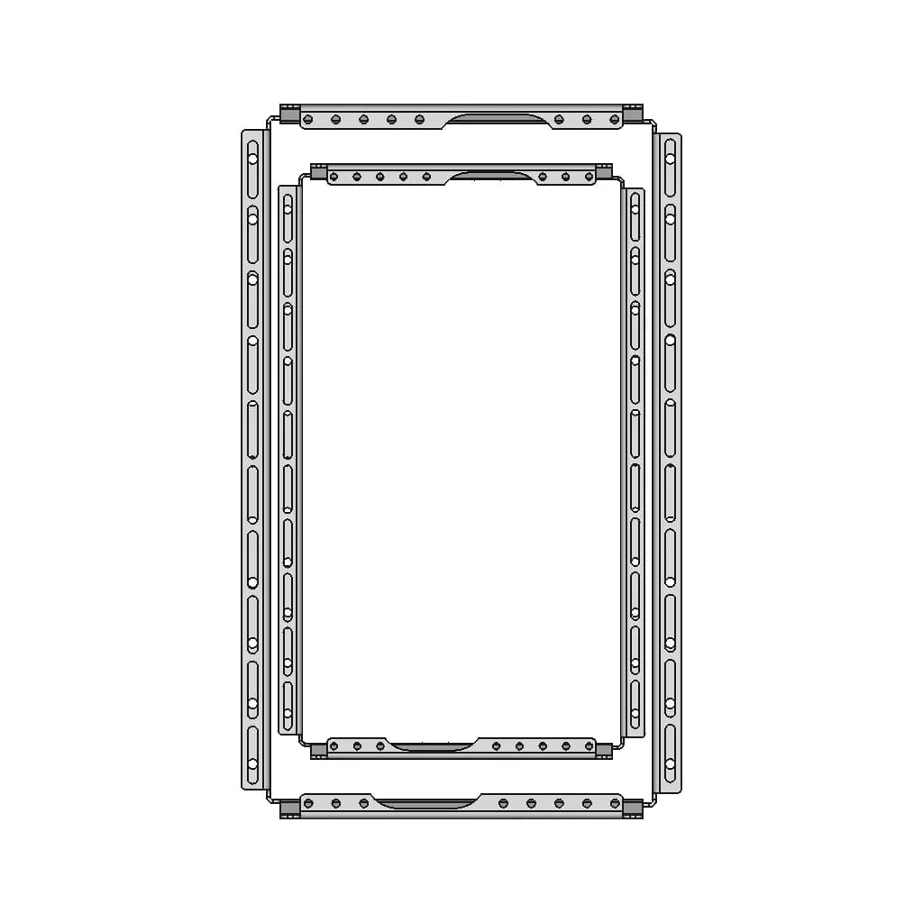 Pfd / Mfd Avionic Display Mounting Rack - Downloadable CAD Representation_0_90_degree_snapshot