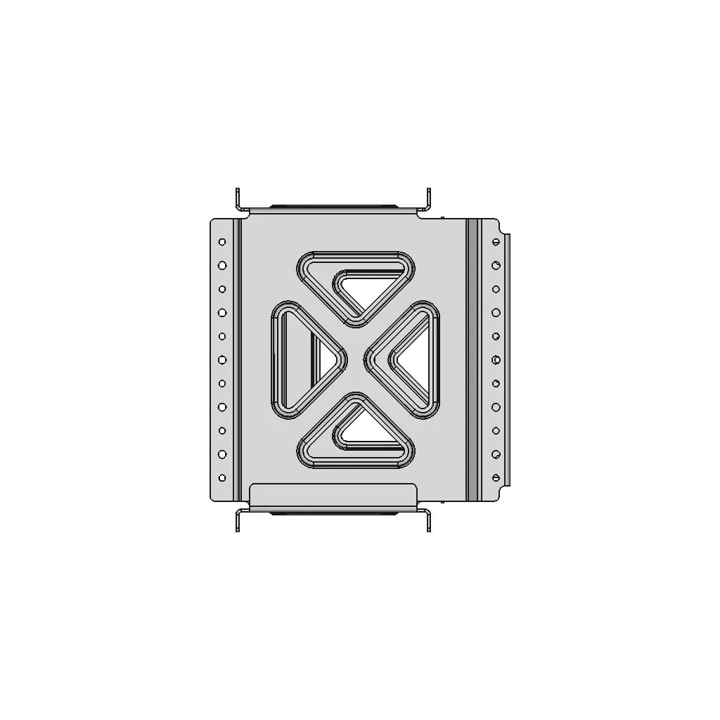 Pfd / Mfd Avionic Display Mounting Rack - Downloadable CAD Representation_90_0_degree_snapshot
