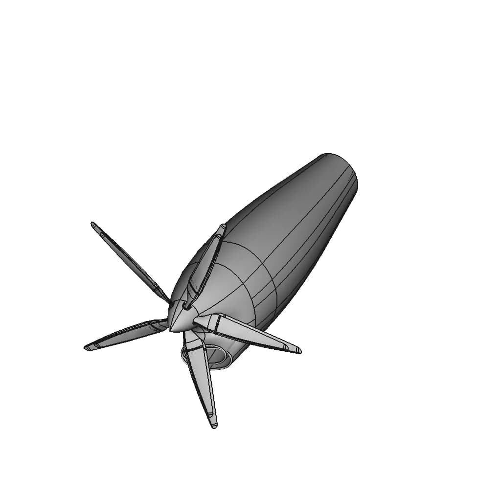 Turboprop | High-Quality CAD Model_60_30_degree_snapshot