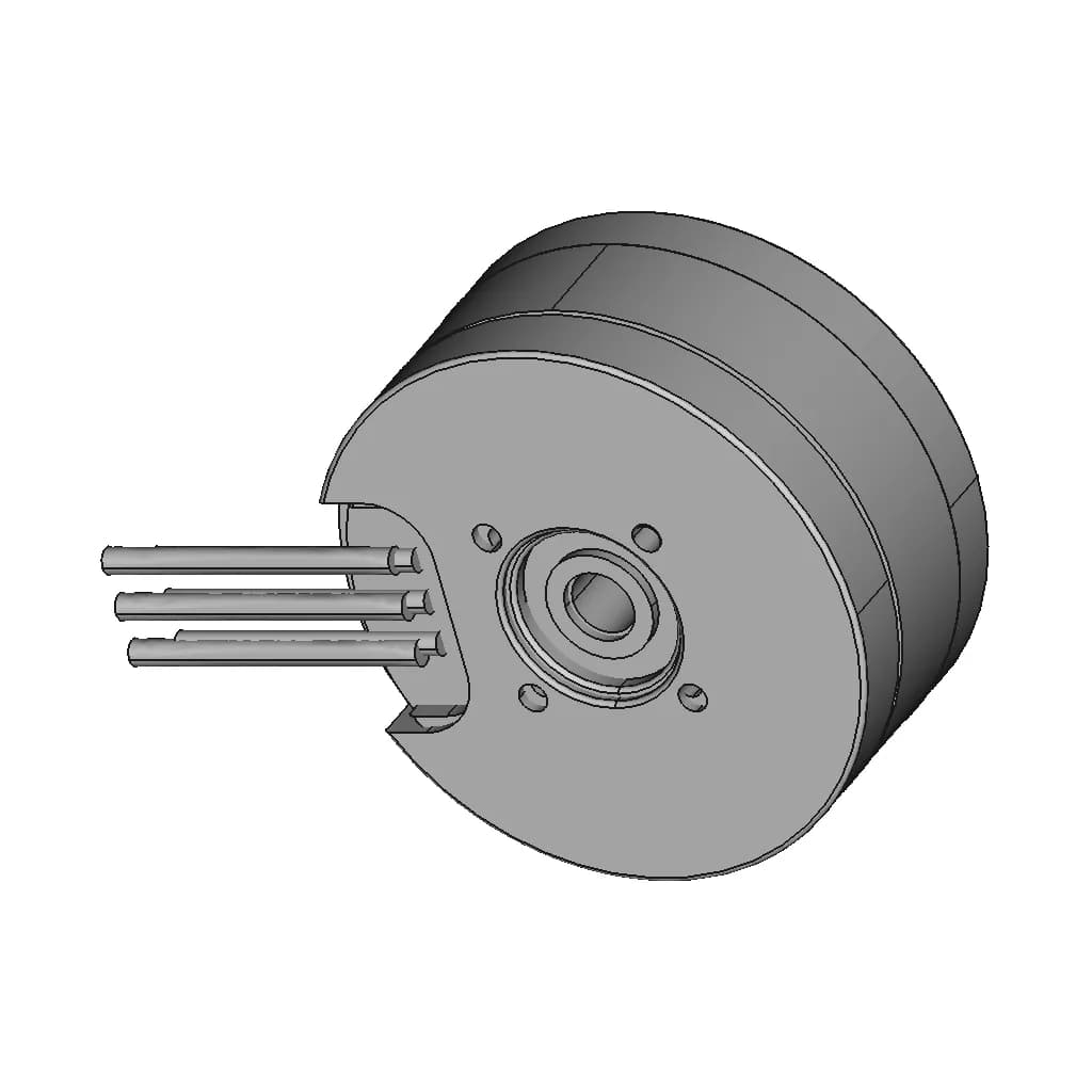 Brushlessmotor Bduav 2204-260Kv - Standard Mechanical Component_60_30_degree_snapshot