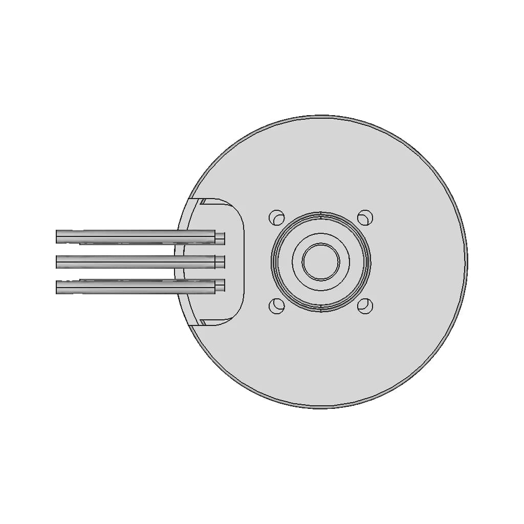 Brushlessmotor Bduav 2204-260Kv - Standard Mechanical Component_90_0_degree_snapshot