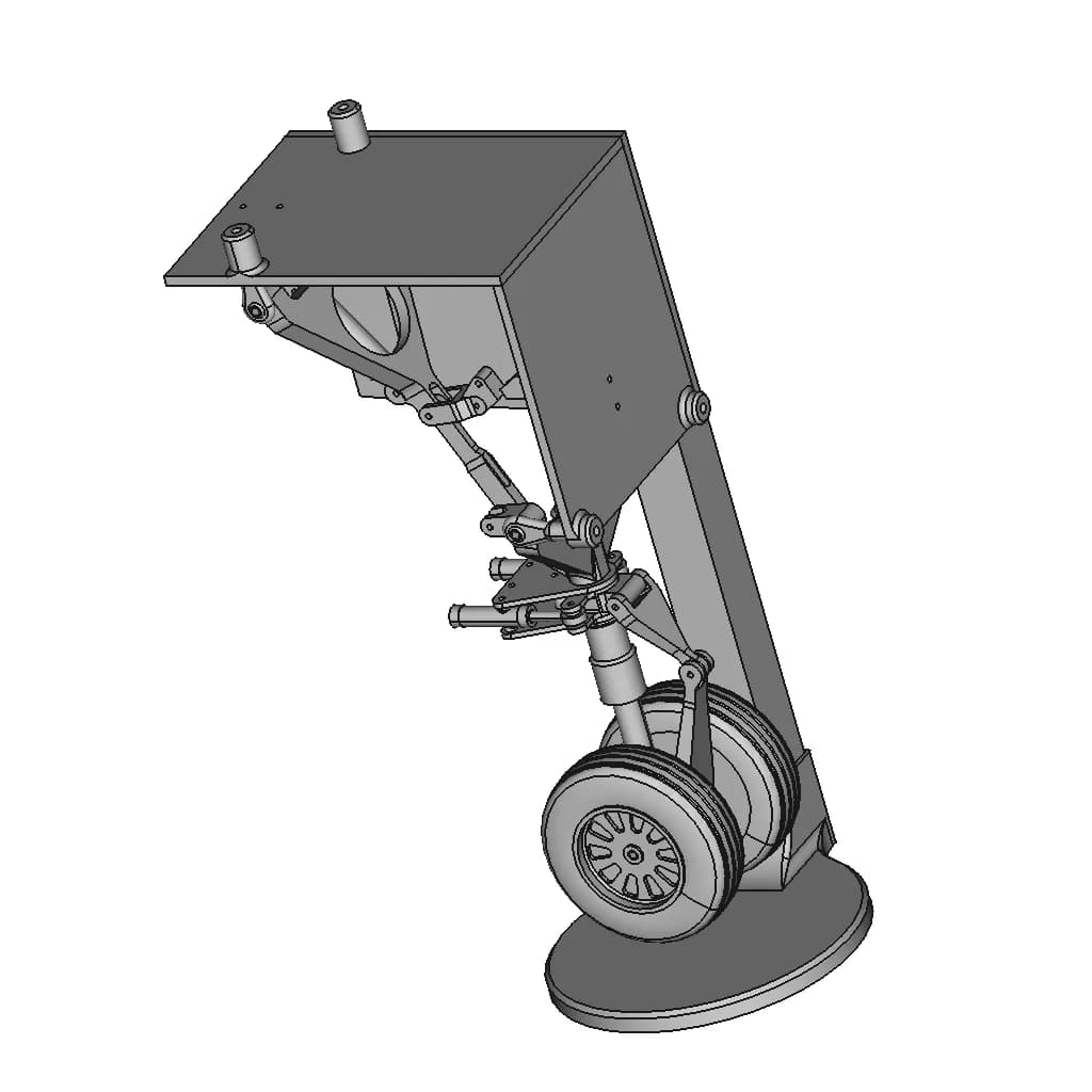 Le'S 737 Nose Landing Gear - Standard Mechanical Component_60_30_degree_snapshot