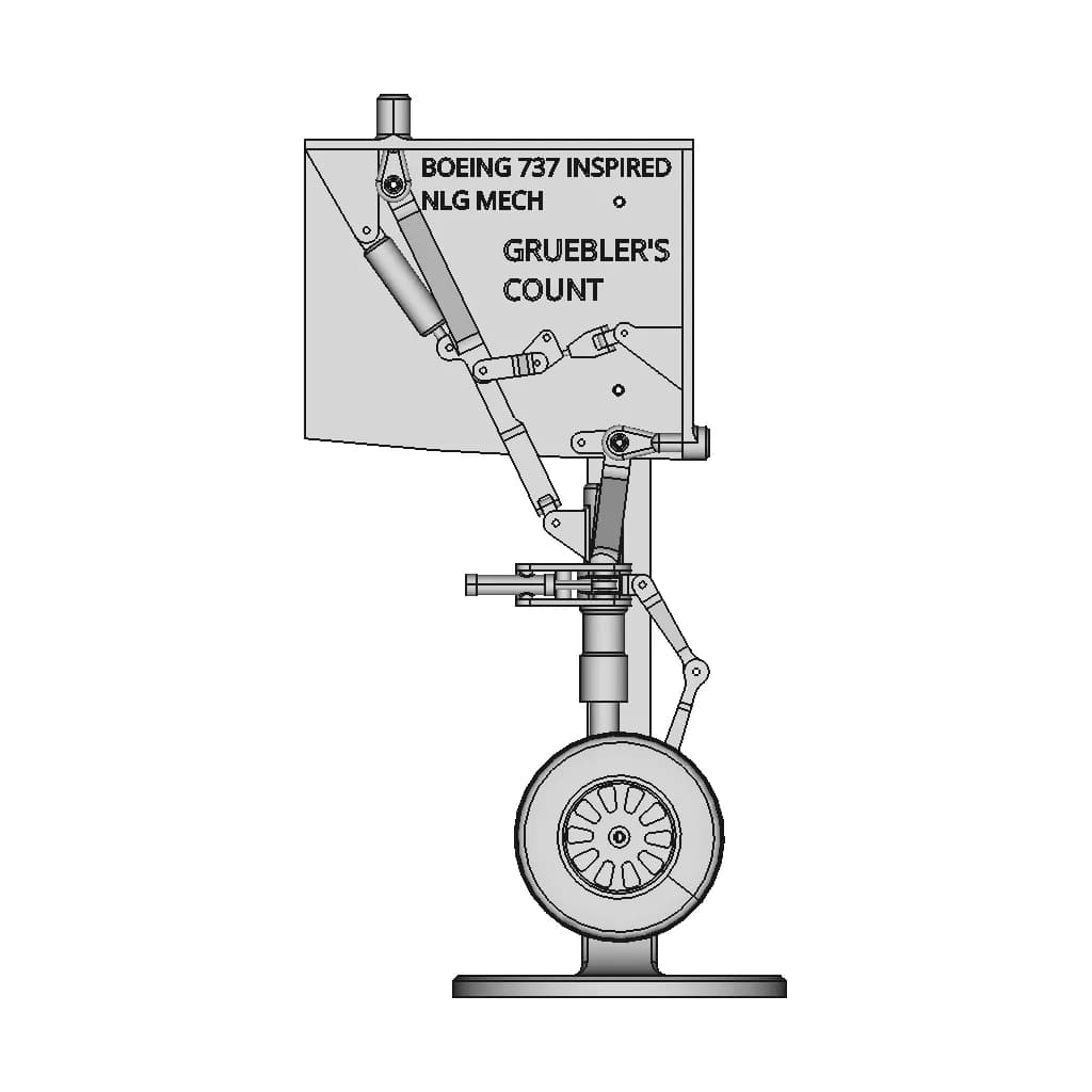Le'S 737 Nose Landing Gear - Standard Mechanical Component_90_0_degree_snapshot
